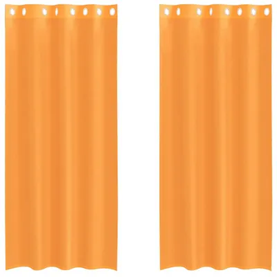 Obrázok produktu pre vidaXL Voálové záclony s očkami 2 ks. Oranžová 140x225 cm