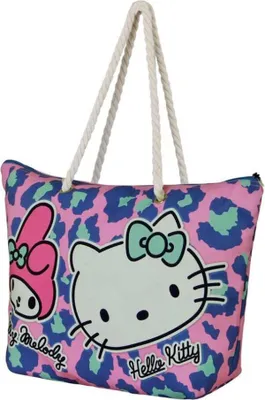 Productafbeelding van Sanrio Soleil Strandtas "Hello Kitty Safari" in roze