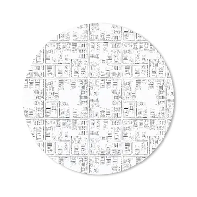 Produktbild von MuchoWow® Mauspad Mousepad Stadtplan - Muster - Schwarz und weiß 20x20 cm - Mousepads - Maus Mat - Pad - Mausunterlage - Schreibtischmatte