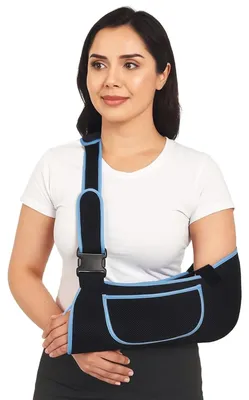 Obrázok produktu pre Nastaviteľná paža, mäkký sieťovaný ramenný popruh, pre zlomené paže, ergonomická podpora