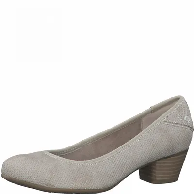 Produktbild von s.Oliver Damen Pumps Blockabsatz 5-22301-28, Größe:37 EU, Farbe:Beige