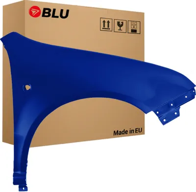 Produktbild von BLU Kotflügel Passend für Skoda Fabia I (6Y) LF5Q Rechts Blau BlauStorm | 1999-2007 | Vorderseite Vorne | Lackiert | Einbaufertig