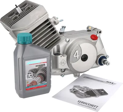 Zdjęcie produktu dla Silnik 70ccm, 4-biegowa, srebrna obudowa, tuleja Ø53mm, NPC - Simson S70, S83, SR80