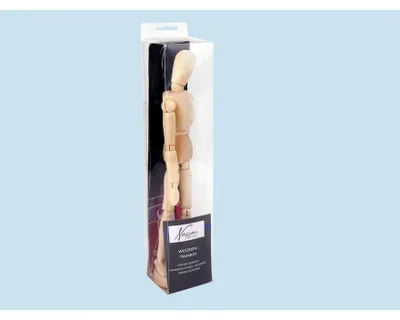 Produktbild von Nassau Holz Schaufensterpuppe 30 cm männlich Künstler Modellpuppe