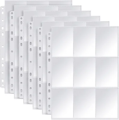 Produktbild von Sammelkartenhüllen, transparente Sammelkartenhüllen, Sammelkarten mit 360 Fächern, doppelseitiger Blanko-Sammelordner, Sammelkartenzubehör