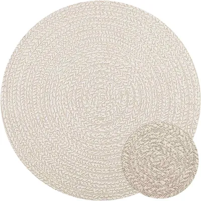 Produktbild von 2025 cloris Teppich ZIZUR Creme Ø 120 cm Jute-Optik Indoor und Outdoor - Designerteppiche Sale4717373 1parcel