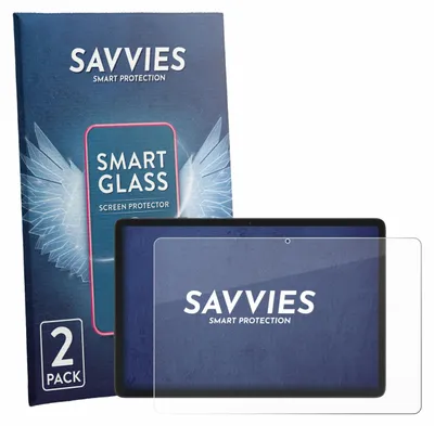 Produktbild von 2x Savvies Schutzglas Folie für VekfulPC T20 10.1" 9H Panzer Schutzfolie Glas Displayschutz klar transparent
