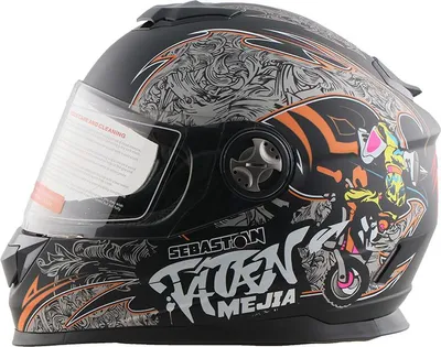 Obrázok produktu pre Celotvárová prilba Prilba Detská prilba Motocyklová prilba Crossová prilba Mejia čierna matná veľkosť XXS