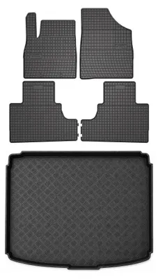 Immagine prodotto di Tappetini gomma SolidPRO + bagagliaio per Forthing T-FIVE 2024- 5 pezzi – Wielganizator