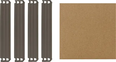 Produktbild von shelfplaza PRO 30x30 cm Fachboden-Set in grau für PRO Schwerlastregale