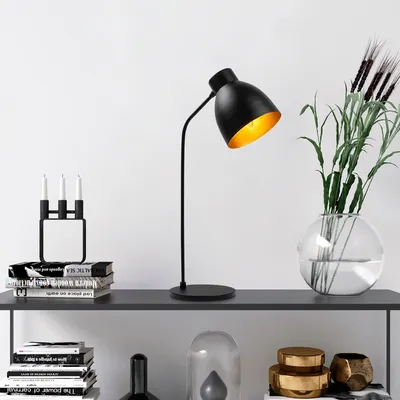 Produktbild von Opviq, Murek - 11558, Tischleuchten, Schwarz, Metall, 18 x 29 x 60 cm