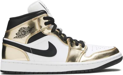 Produktbild von Air Jordan 1 Mid Metallic Gold Black White - EU: 41