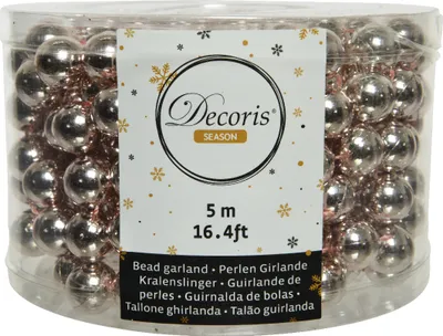 Produktbild von Perlenkette 14mm x 5m Kunststoff - Rosa