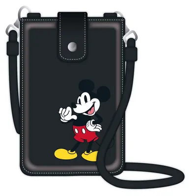 Obrázok produktu pre Puzdro na mobilný telefón Mickey Mouse 11x16x3,5 cm Black Black One Size