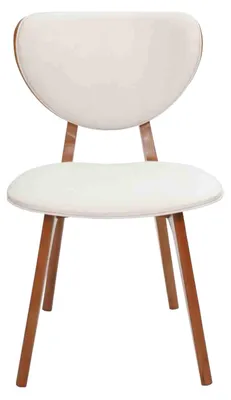 Immagine prodotto di Sedia da pranzo bianca di design in legno sedia monoposto con braccioli