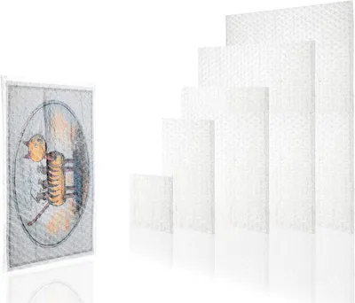 Productafbeelding van Bubble Bags - Luchtkussen Enveloppen - Verzenden van Kleine Onderdelen - 3-Laags 60my Folie - 100x200mm - Transparant