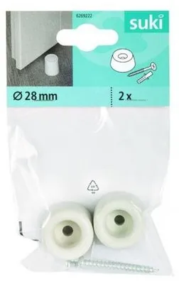 Produktbild von Fix-o-moll Türverschluss mit Schraub- und Dübelset 2bloqueportemarrondeo25mm - Fix-o-moll