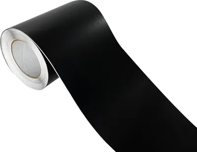 Produktbild von Klebefolie Möbel 20x100 cm - Schwarz Matt - Möbelfolie mit Luftkanal-Kleber - Klebefolie selbstklebend für Küche, Möbel und Auto - Folie für Möbel
