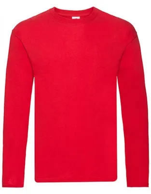Produktbild von Fruit of the Loom 61-428-0 | Herren Original Long Sleeve T - Farbe: Red - Größe: XL