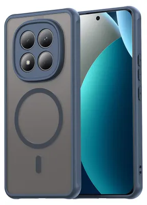 Produktbild von Handyhülle für Xiaomi Redmi Note 15 Pro 4G, Techsuit HaloFrost II MagSafe, Dunkelblau
