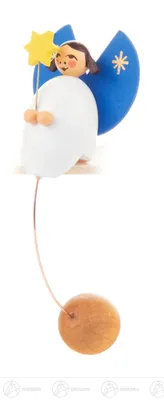 Produktbild von Spielzeug Schaukelfigur Engel mit Stern Höhe ca 10 cm NEU