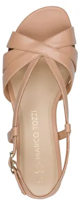 Produktbild von MARCO TOZZI Damen Sandale Slingback Queenie 2-28288-46, Größe:38 EU, Farbe:Beige