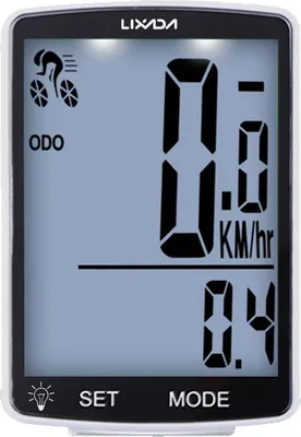 Produktbild von LIXADA Drahtloser Fahrradcomputer Multifunktionaler LCD-Bildschirm Fahrradcomputer Mountainbike-Tachometer Kilometerzähler IPX6 wasserdicht Fahrrad messbar