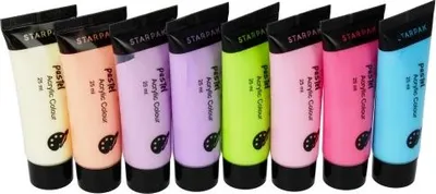 Imagen del producto de STARPAK: Pinturas acrílicas pastel, 8 colores