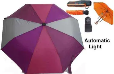 Produktbild von Euroschirm Light Trek Automatic Regenschirm dunkellila/magentali
