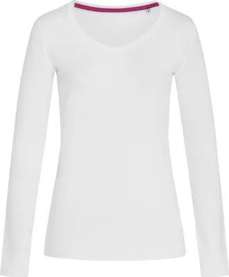 Produktbild von Stedman ST9720 | Women Long Sleeve Damen T-Shirt Claire - Farbe: White - Größe: M