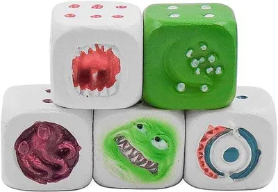 Produktbild von Grüne Leuchtwürfel für Brettspiele mit einzigartigem Design