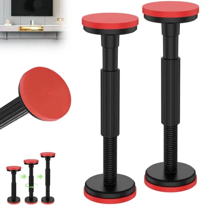Productafbeelding van 2 stuks telescopische steunstaaf, verstelbaar 18-44 cm, 200 kg