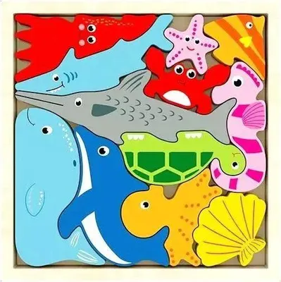 Immagine prodotto di Puzzle di legno Animali