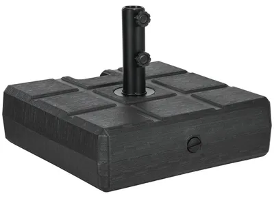Produktbild von Befüllbarer Kunststoff-Schirmständer, 30-40 kg, Schwarz