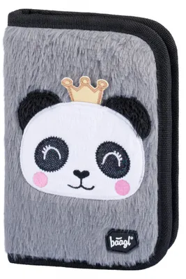 Obrázek produktu pro Školní penál klasik dvě chlopně Panda