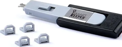 Immagine prodotto di SmartKeeper Mini "USB-B Port" Blocker grau 4 Stk.+Key