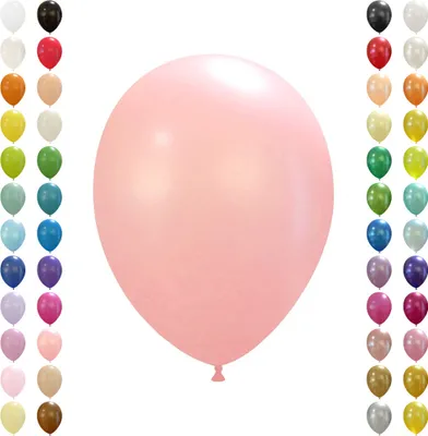 Produktbild von Luftballons ca. 27 cm Naturlatex Ballons, 100 Stück, Standard Babyrosa