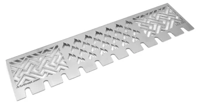 Produktbild von Edelstahl Multistation | Warmhalterost für Napoleon LEX485 | mit Drumstick Halterung | 3mm stark