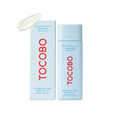 Zdjęcie produktu dla TOCOBO BIO WATERY SUN CREAM SPF50+ PA++++ - Wegański krem ochronny o wysokim filtrze SPF