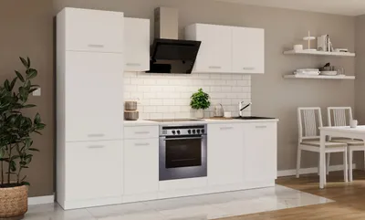 Produktbild von Küche Toni 260 cm Küchenzeile Küchenblock Singleküche Einbauküche