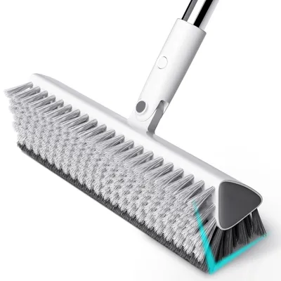 Obrázok produktu pre Kefa na čistenie podláh s dlhou rukoväťou, 140 cm, tvar V, otočná o 180 stupňov