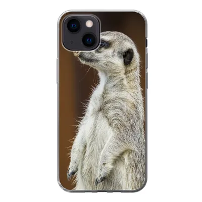 Produktbild von MuchoWow® Handyhülle Schutzhülle Hülle für iPhone 13 mini Erdmännchen - Tier - Spiel Silikon Softcase Handy Hülle - Softcase