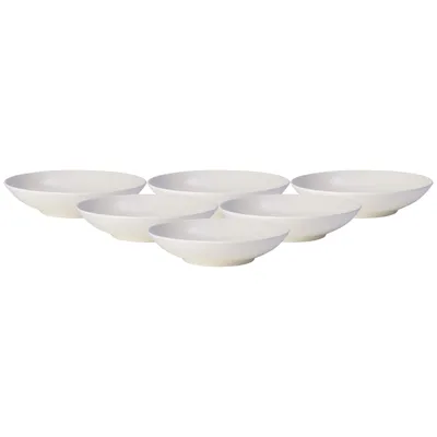 Produktbild von Villeroy & Boch Vorteilset 6 Stück For Me Schale flach Premium Porcelain weiß 1041533381