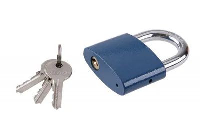 Produktbild von Vorhängeschloss 63mm blau FESTA