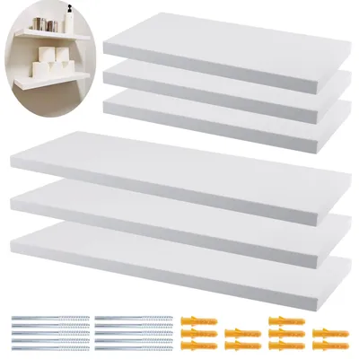 Immagine prodotto di Set di 6 mensole in legno, da 30 cm e 40 cm