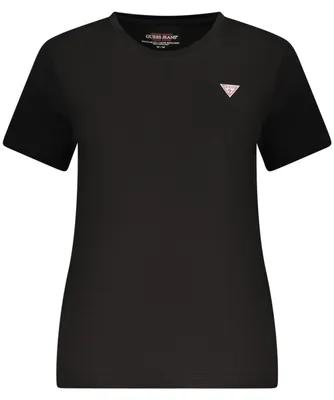 Produktbild von Guess Jeans Damen Kurzarm-T-Shirt Schwarz