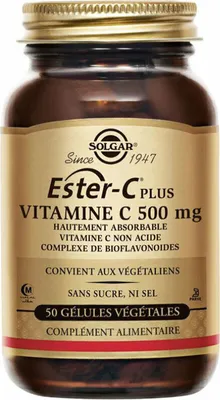 Produktbild von Solgar Solgar Ester-C Plus 500 mg Vitamin C Vegetable Capsules - Pack of 50