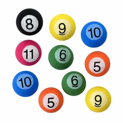 Produktbild von jameitop® 10er Set Billard XL Flummi 30mm Bunte Hüpfbälle in großem Retro Mix, große Springbälle, ideal für Kinder & Erwachsene, Poolbillard, Snooker