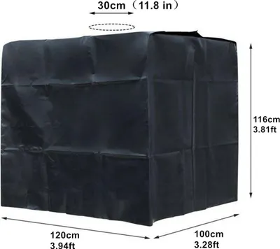 Produktbild von Wasserdichte IBC Container Abdeckung 1000L, UV-beständig 210D Oxford Outdoor-Schutz
