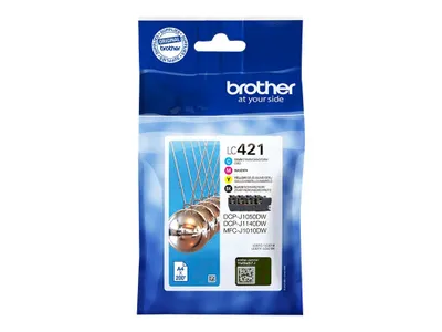 Produktbild von Brother LC421 Value Pack - 4er-Pack - Schwarz, Cyan, Magenta, Gelb